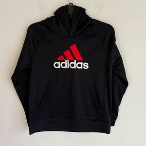 (TWO) Adidas Pullover Hoodie Boys Medium Black, Gray